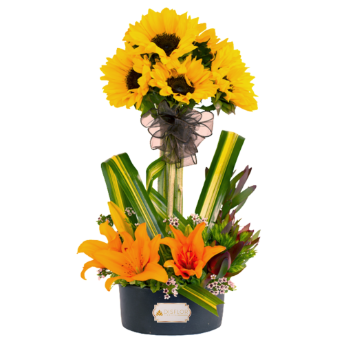 Topiario de girasoles