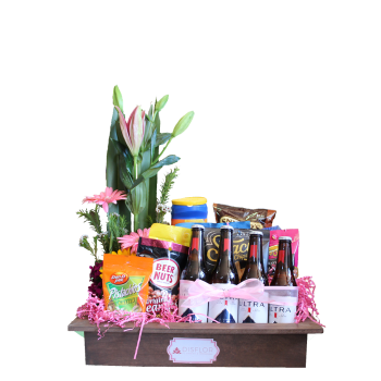 Botanera con flor primaveral