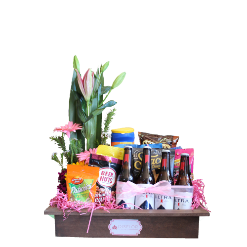 Botanera con flor primaveral
